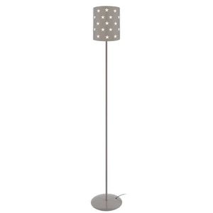 LAMPADAIRE ETOILES-Lampadaire droit métal  taupe Abat-jour: cylindre métal taupe 1 ampoule E27 enfant P20xD20xH90cm