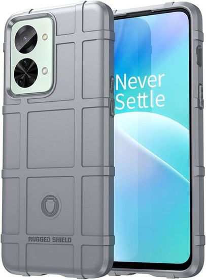 Custodia YASAQ Per OnePlus Nord 2T 5G - Cover Antiurto Con Doppio Strato TPU/PC E Supporto Regolabile - Grigio - 4