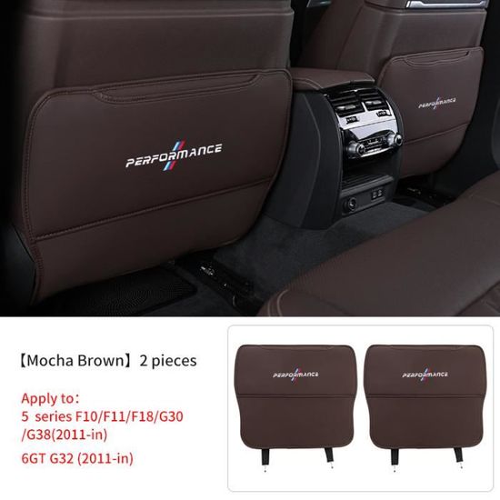 OKIIO Tapis Anti-Coup De Pied Dossier Siège Voiture Audi – Protection Cuir PU E-tron Q2 Q3 Q5 Q7 – Anti-Salissure, Poches Rangement, Installation Facile