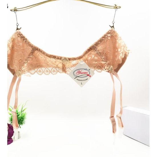 Porte-Jarretelles Dentelle 6 Bretelles Pour Bas - Ceinture Lingerie Sexy Femme