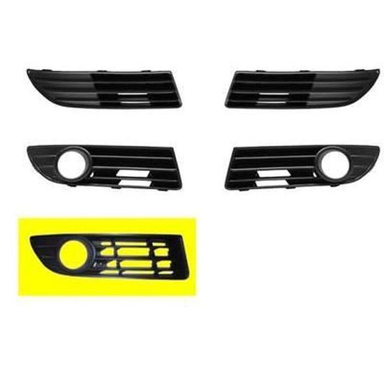Pare Choc Avant Inférieur Calandre /& Paire De Brouillard Grilles nid d/'abeille VW Polo GTi 2005-2009 NEUF