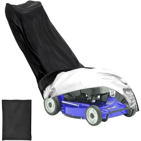 Housse De Protection Pour Tondeuse à Gazon - Dimensions 195x66x108 Cm, Polyester Imperméable, Cordon De Serrage