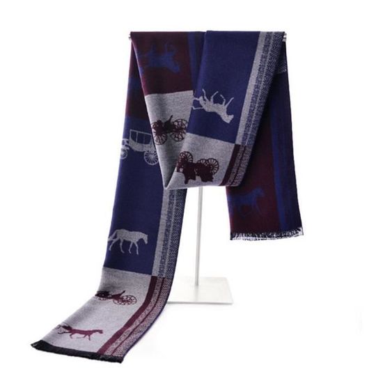 Écharpe D'hiver élégante Pour Homme - Noir, Motif E.T. - Neuf Avec étiquettes