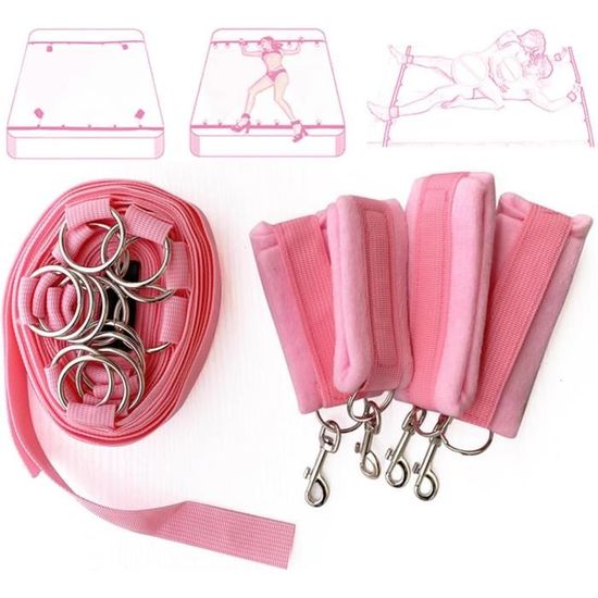 Kit Bondage Couple - Manchettes Cheville, Tapis, Accessoires Plaisir Adulte - 1