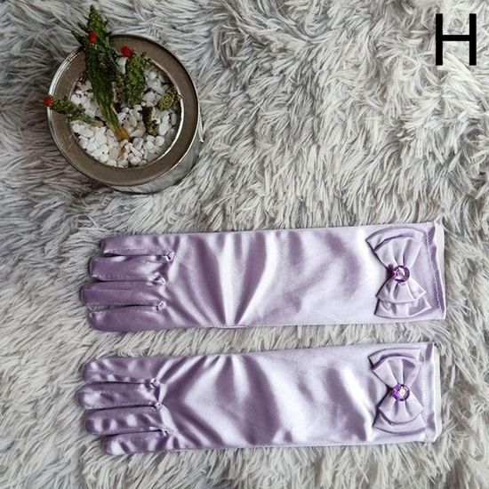 Gants De Princesse En Satin Pour Fillettes - Lot De 2 Paires (beige & Rose) - Longueur 18 Cm - Idéal Fête, Mariage, Théâtre, Noël