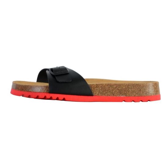 Sandale Homme Scholl Simon - Suède Dark Beige, Semelle Softstep Confort - Sandale Décontractée été