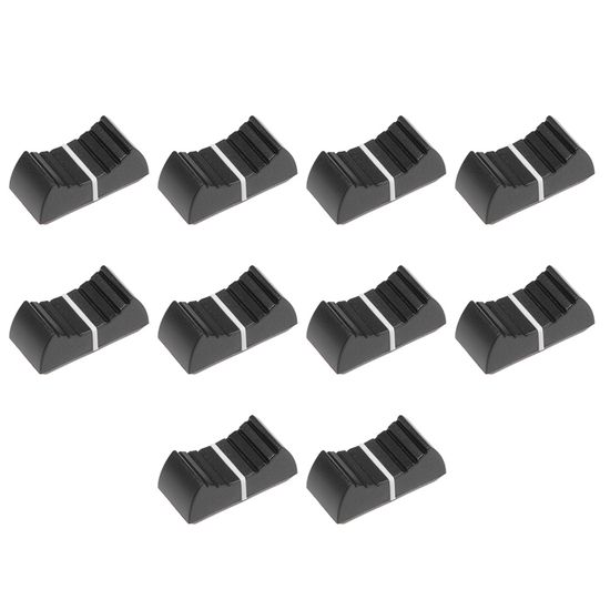 10 Boutons Potentiomètre Pour Guitare - Diamètre 6mm - Noir Et Blanc - Pour Contrôle Volume Et Tone