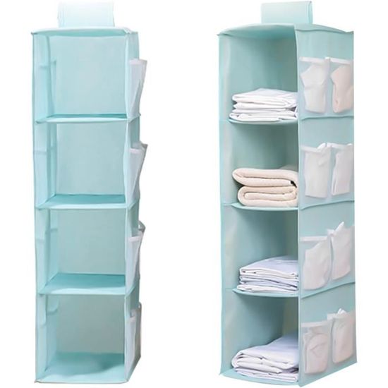 Compartiments Rangement Minnhua Étagère Suspendue Penderie 2 Pièces - Organisateur 5 Compartiments Pour Rangement Vêtements Beige Organisateur Penderie Placard Compartiments Rangement Minnhua Étagère Suspendue Penderie 2 Pièces - Organisateur 5 Compartiments Pour Rangement Vêtements Beige Organisateur Penderie Placard