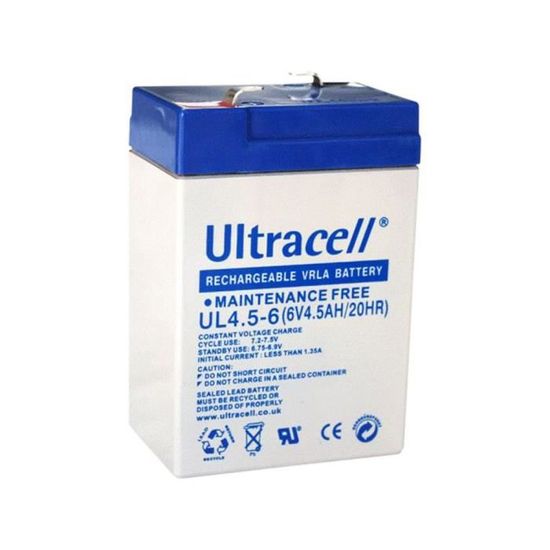 Batterie plomb étanche UL0.8-12 Ultracell 12v 0.8ah