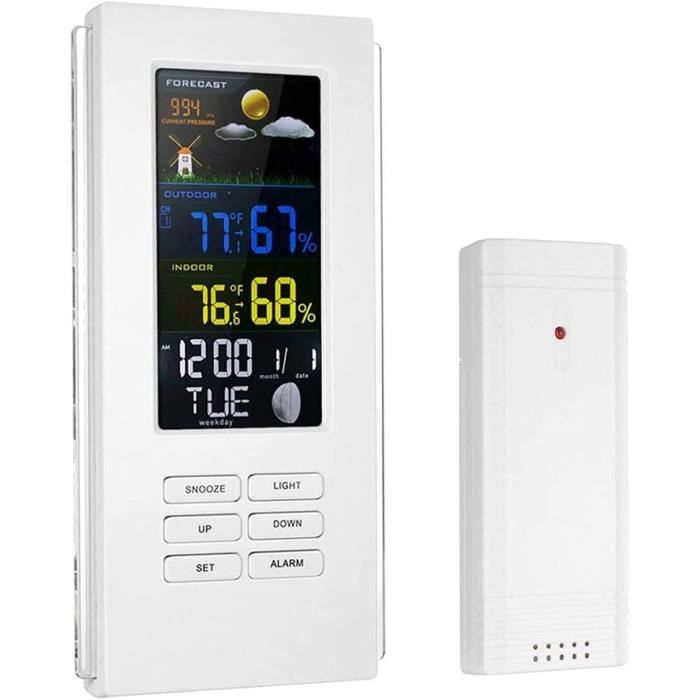 Lot De 6 Thermomètres/hygromètres Mini LCD Avec Sonde 1.5m - Pour Reptiles, Incubateurs, Aquariums | Mesure -50°C à 70°C