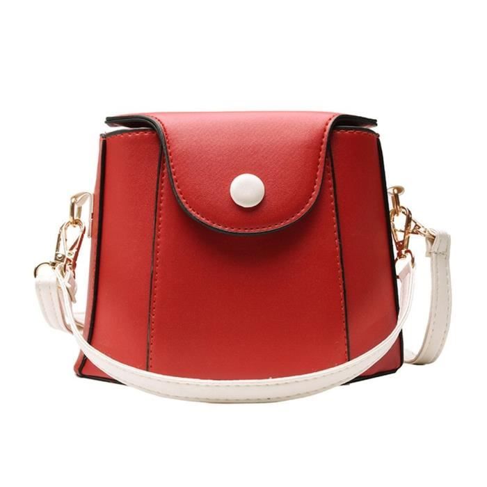 Omabeta Sac De Messager D'épaule Simple De Femmes Sac Messager à Bagagerie Voyage Pastèque Rouge