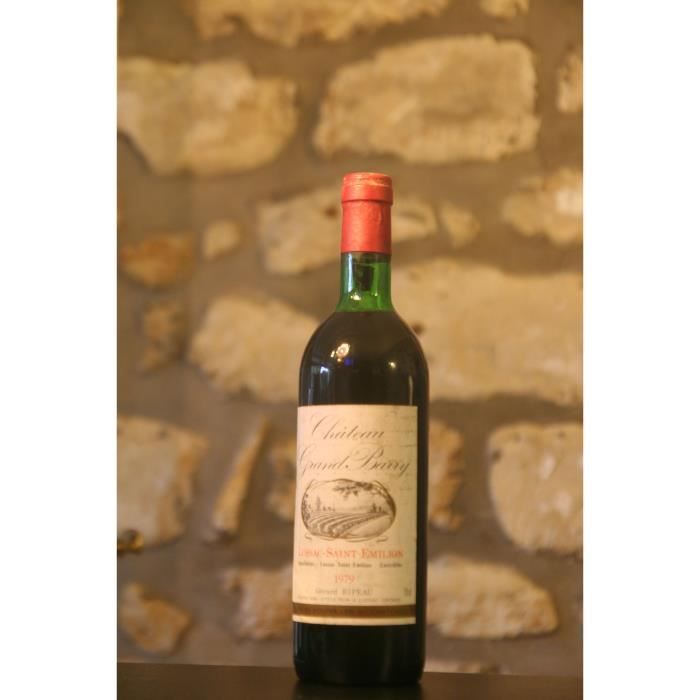 Lussac St Emilion,rouge,Château Grand Barry 1979 Rouge
