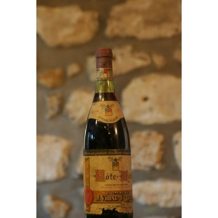 Vin rouge, Cote Rotie, Domaine Vidal Fleury 1979 Rouge