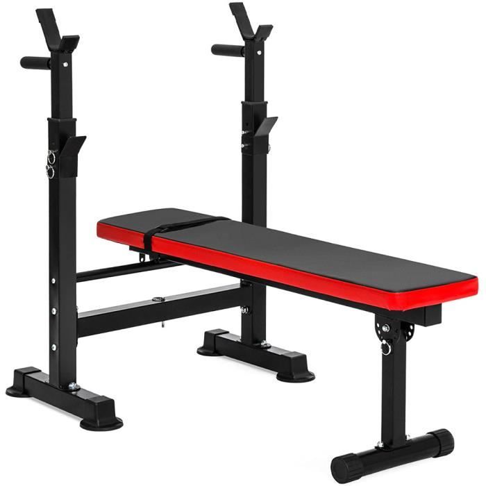 Camio Adjustable Weight Bench with Dip Station Folding Heavy Duty Weight Lifting Bench Home Training Gym Multiuse Workout Bench
