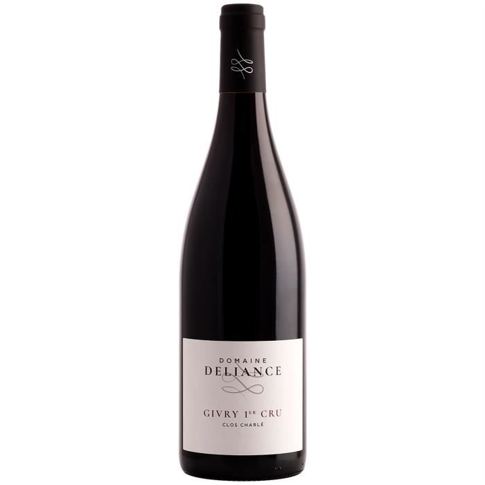 Givry 1er Cru Clos Charlé Rouge 2019 - 75cl - Domaine Deliance - Vin AOC Rouge de Bourgogne - Cépage Pinot Noir