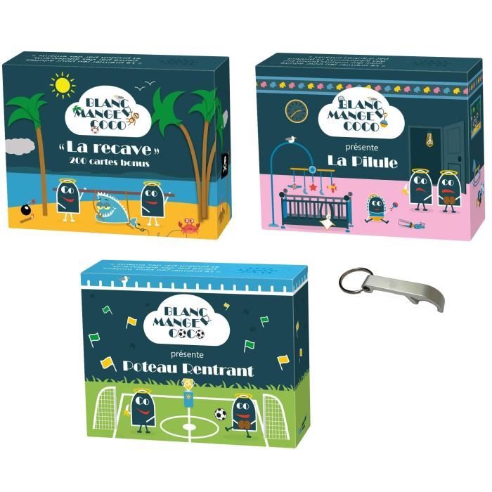 Lot de 3 Extensions Blanc Manger Coco: La Pilule + La Recave + Poteau Rentrant + 1 Décapsuleur Blumie