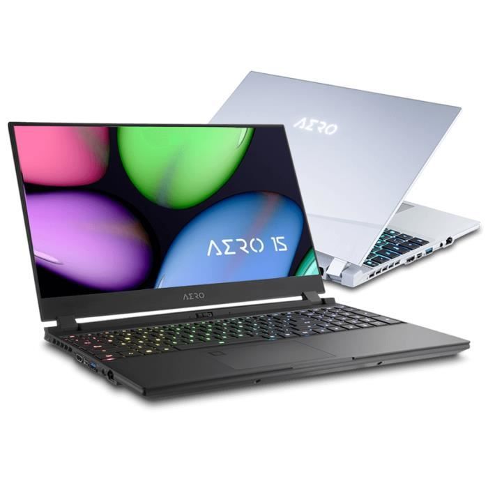 PC Portable - Gigabyte Aero 15 WB-7FR1130SH - 15,6- FHD 144Hz - Core i7-10750H - RAM 16Go - Stockage 512Go SSD - RTX 2070 - W10
