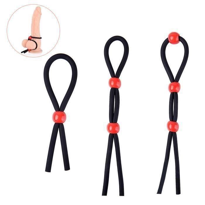 ANNEAU - COCKRING Anneau de pénis ajustable Anneaux d'amour Anneau de pénis de base, 3 pièces Bon191126-11-6868