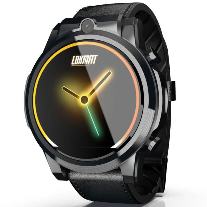 Nouvelle montre intelligente 4G hommes Android 7.1 MTK6739 3GB + 32GB écran AMOLED 610mAh batterie GPS Smartwatch pour ios