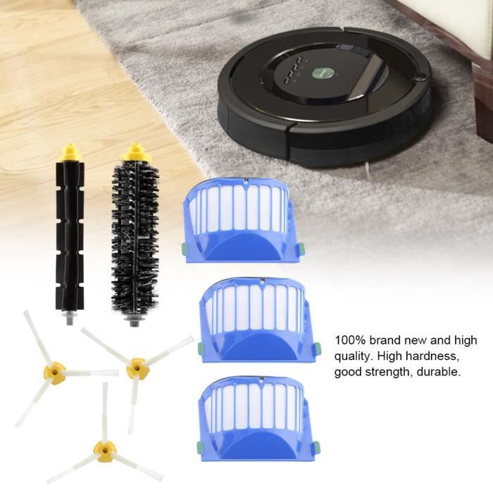Kit de brosse pour filtres HEPA pour aspirateur iRobot Roomba 500-600-700 Series -Tun