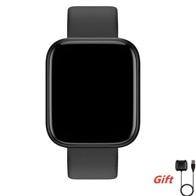 Montre connectée,2020 Sport hommes appel Message rappel montre intelligente femmes fréquence cardiaque - Type Silicablack