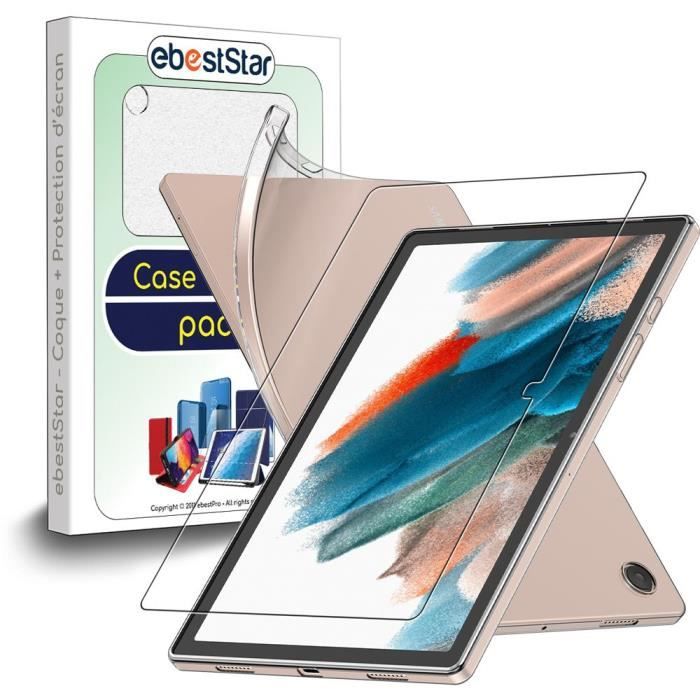 ebestStar ® pour Samsung Galaxy Tab A8 10.5 (2021) SM-X200 X205 - Coque Silicone + Film Verre Trempé TPU Souple ULTRA FINE INVISIBLE