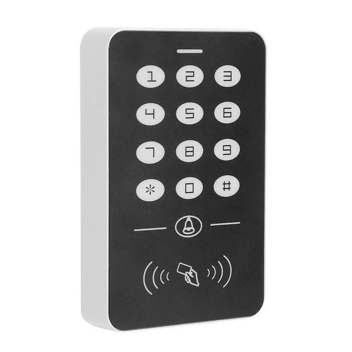 Badge rfid A1 RFID Lecteur de carte étanche clavier sonnette contrôle d'accès de porte avec 10 étiquette