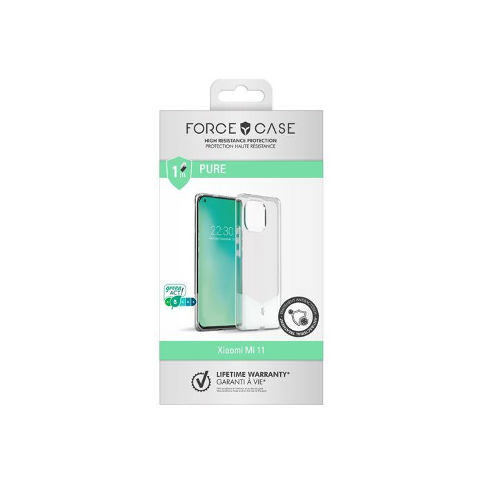 Coque Renforcée PURE Garantie à vie Transparente pour Xiaomi Mi 11 5G Force Case