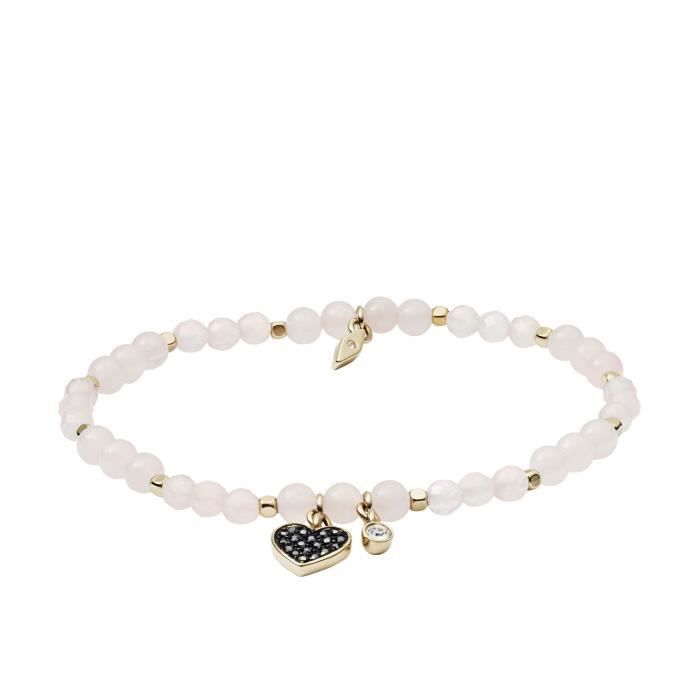 Bracelet Fossil quartz rose coeur JA6922710