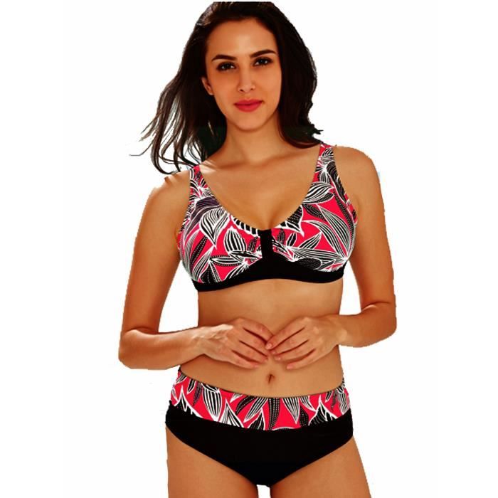 Maillot de Bain Femme 2 Pièces Bikini Grande Taille