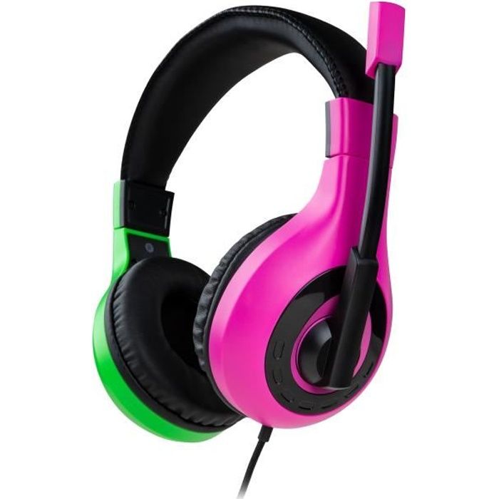 Casque Switch V1 Rose + Vert