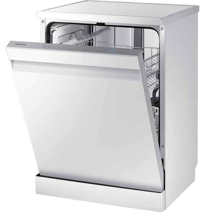 Lave-vaisselle pose libre 13 couverts 44DB 2 paniers - Panier supérieur réglable en hauteur 7 programmes de lavage Démarrage différ