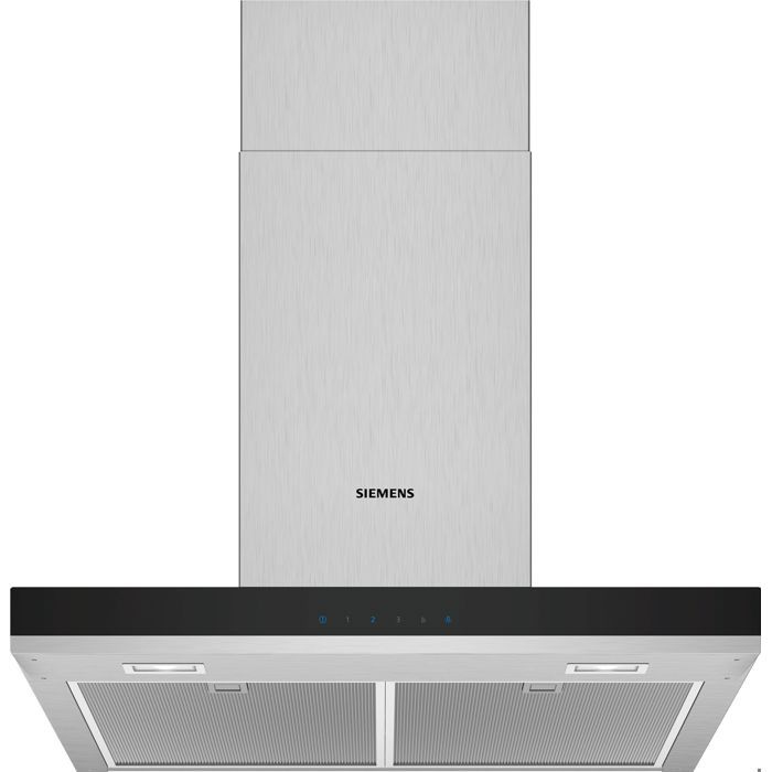 Siemens iQ300 LC66BHM50 Hotte hotte décorative largeur : 60 cm profondeur : 50 cm extraction et recirculation (avec kit de…