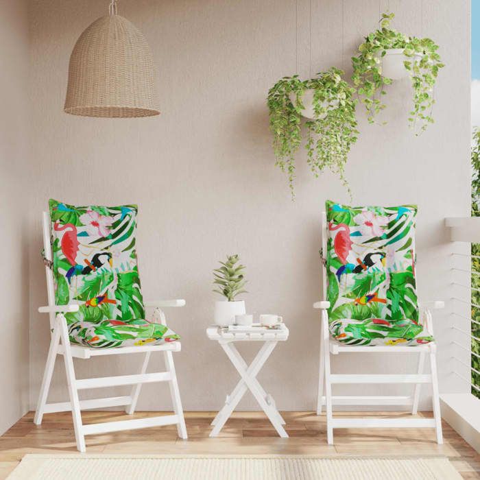 VidaXL Coussins de Chaise Dossier Haut