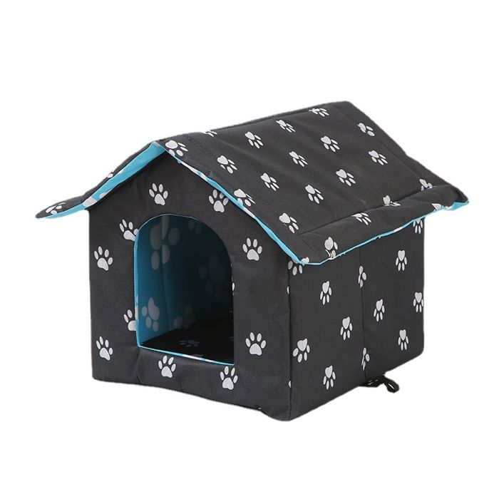 Meilleurs prix pour Maison de chat d'extérieur pliable, abri pour animaux de compagnie, imperméable et chaud, résistant à l'hiver