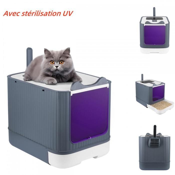 Comparer les prix de Bac à litière  - XUANYU - Maison de toilette chat fermée - Tiroir Coulissant - Avec Couvercle + Pelle