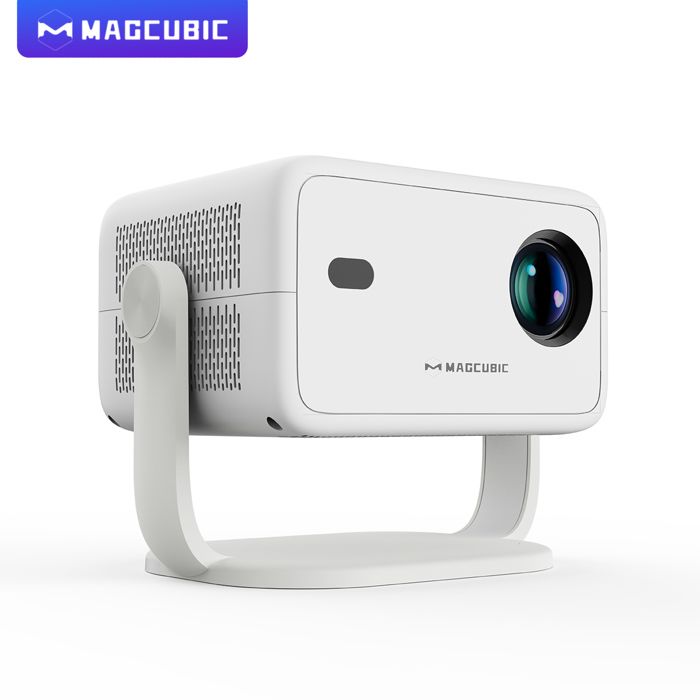 SUTEO Vid&eacute;oprojecteur Magcubic L018 1080P Natif - 650 ANSI, Android 11, Auto Focus, Keystone, WiFi6, 4K Compatible