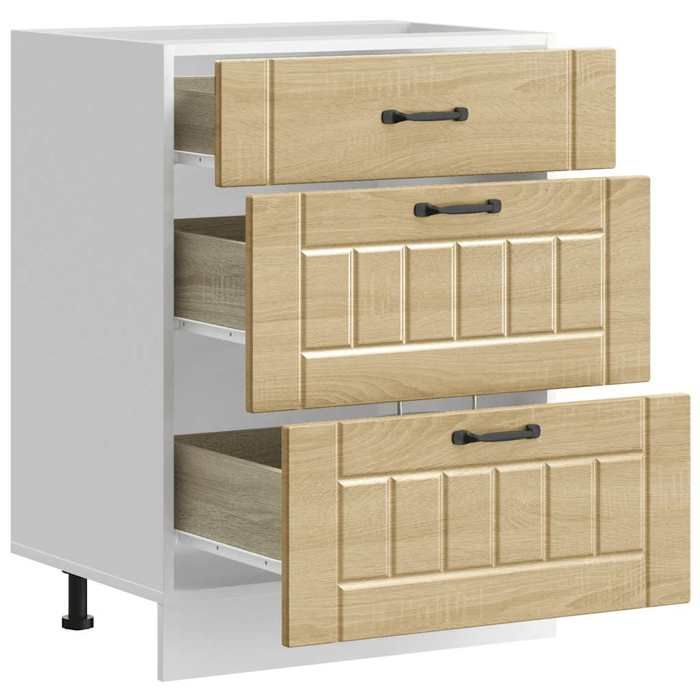 Promotion mai * Armoire de cuisine - Buffet de cuisine - Lucca chêne sonoma bois ingénierie EU7645854272