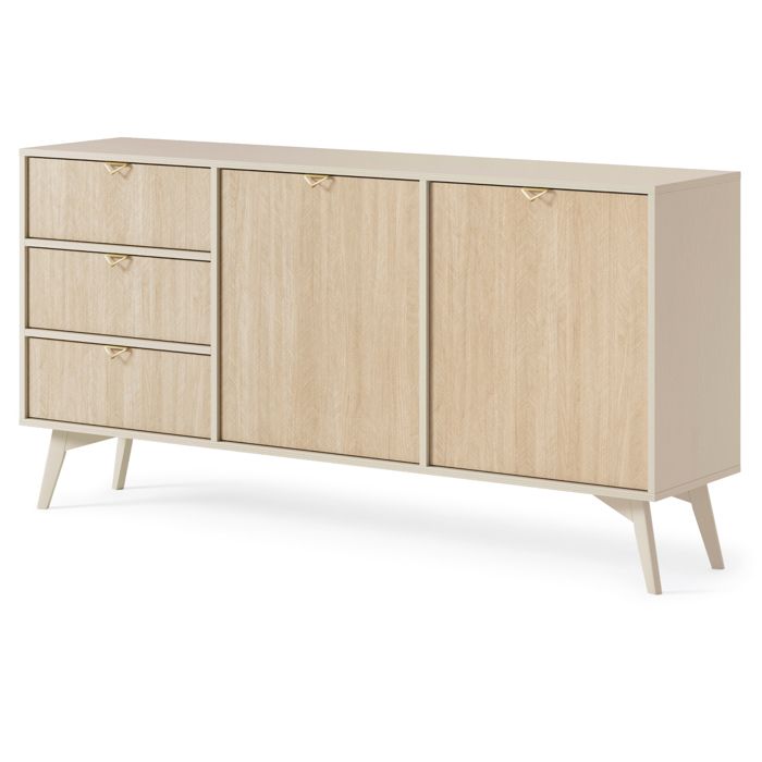 Buffet Komodee TOFINO KOM2 Pieds en bois Beige Chêne 38 x 158 x 80 cm Buffet Komodee TOFINO KOM2 Pieds en bois Beige Chêne 38 x 158 x 80 cm