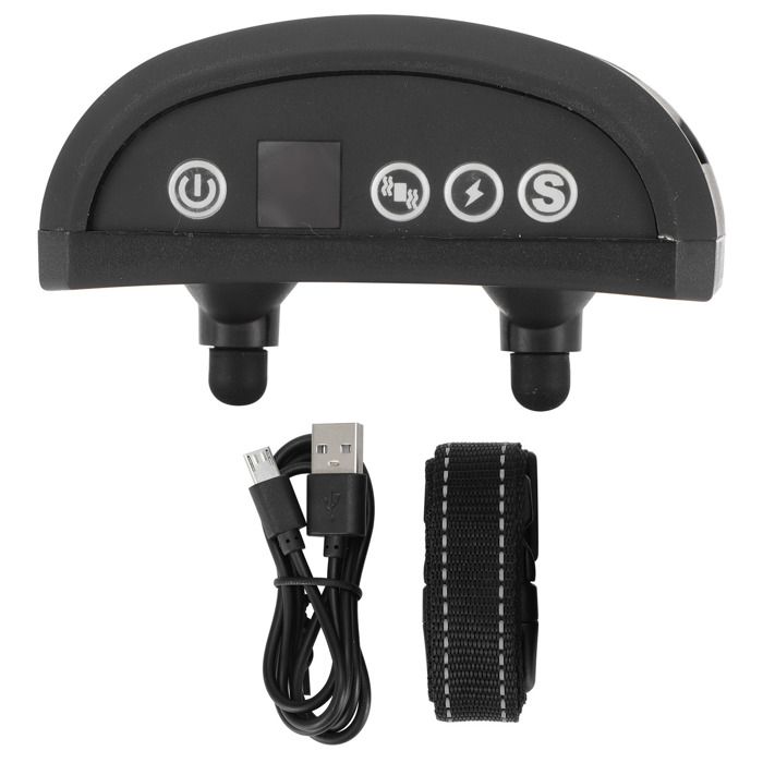 Meilleurs prix pour Appareil de dressage ultrasonique pour chien collier anti-aboiements étanche chargeur USB noir