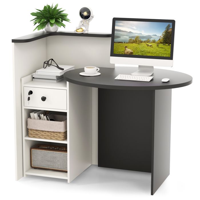 Tiroir Sous Bureau Verrouillable Spacetronik – Rangement Astucieux En Acier Avec Étagère Bonus Pour Bureau Et Home Office