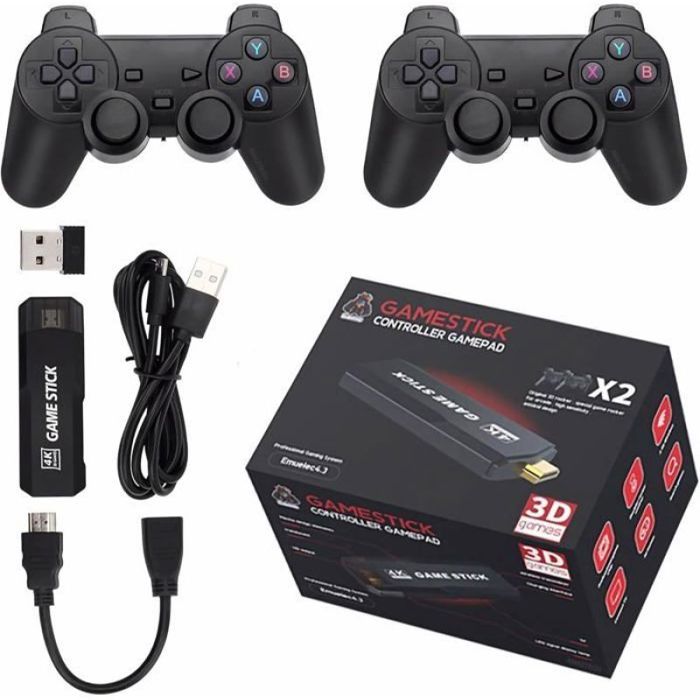 Console Jeu Rétro X2 Plus - 40 000 Jeux, 128 Go, Manettes Sans Fil - Sortie 4K, Cadeau Noël Enfant