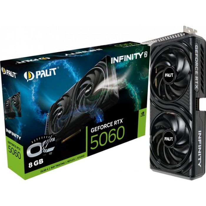 Carte Graphique Palit GeForce RTX 5060 Infinity 2 OC – 8 Go GDDR7, PCIe 5.0 - vue 4