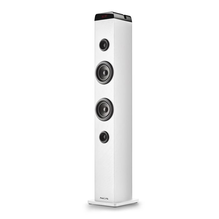 Tour de son - NGS - Sky Charm Pro White - 80 W - Bluetooth 5.4 - Broadcasting (jusquà 99 unités)