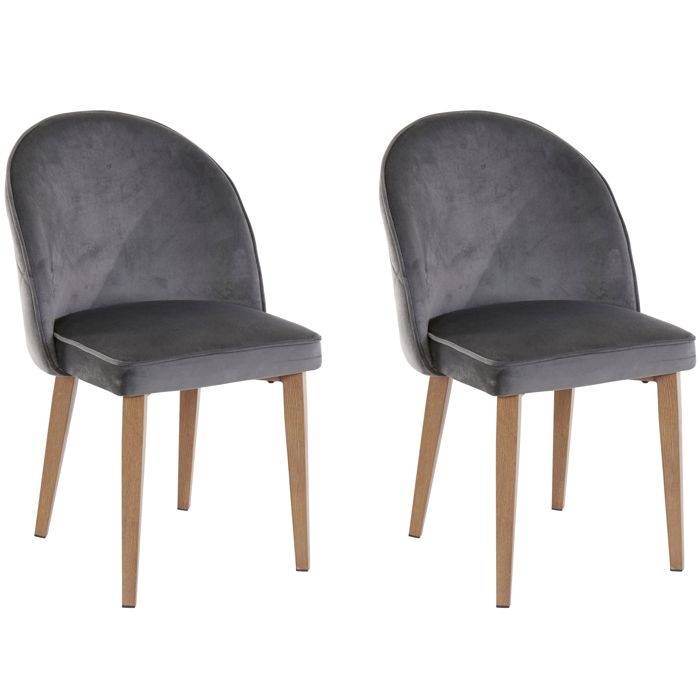 Paola-chaise De Salle à Manger 2 Pk Anthracite Paola-chaise De Salle à Manger 2 Pk Anthracite