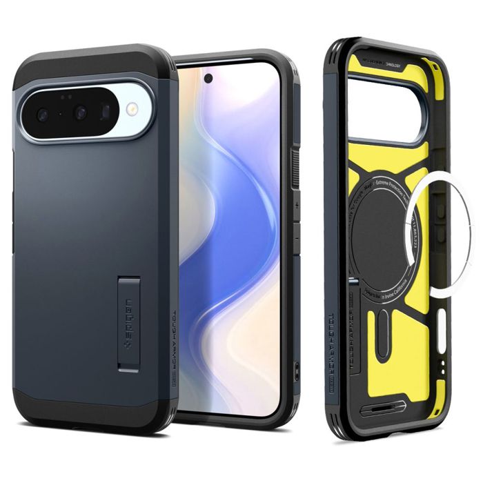 Coque - SPIGEN - Tough Armor Mag - Metal Slate - Double couche - MagSafe - Air Cushion