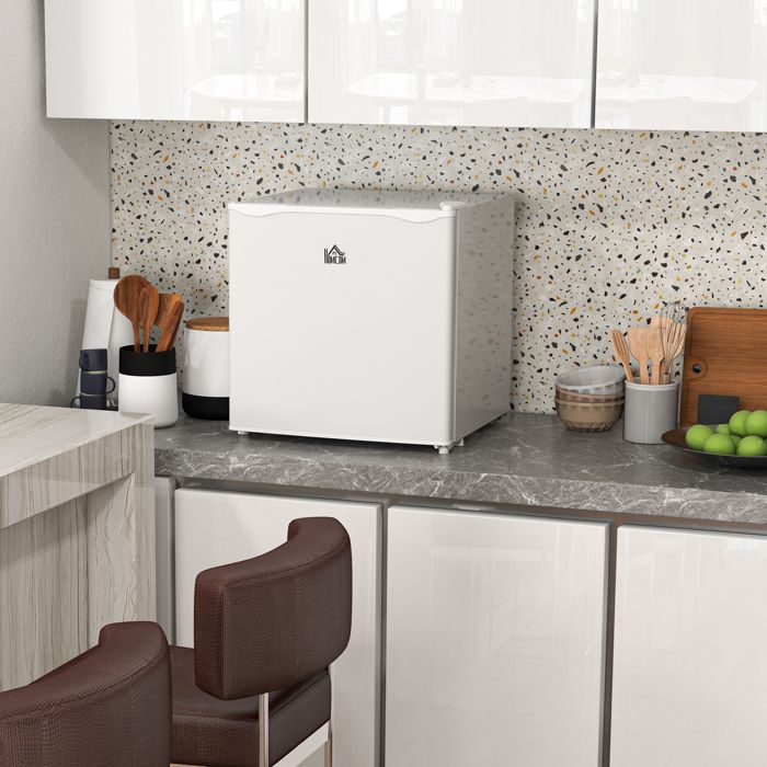 MOTHINESSTO3793-Mini congélateur Température Réglable de -14 à -24°C Compact 35L - étagère Amovible - Porte réversible Classe E Blan