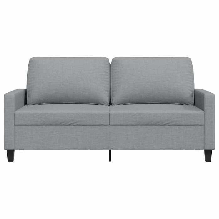Gris SOFA - Moderne - Canapé avec 2 places - contemporain - Gris clair 140 cm tissu - C1553