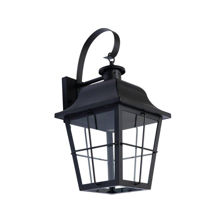Applique extérieure - Lindby - lampe murale extérieure - Verre - noir transparent