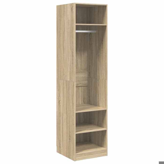 Garde-Robe de Rangement(1 pc) Armoire/Penderie Chambre Chêne sonoma 50x50x200 cm